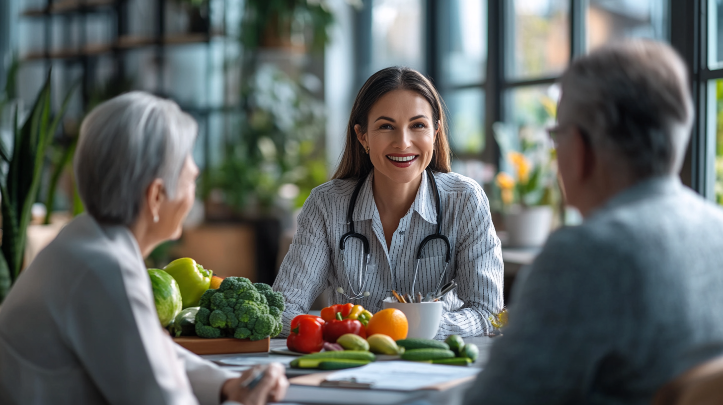 Професійна консультація дієтолога з клієнткою зрілого віку
